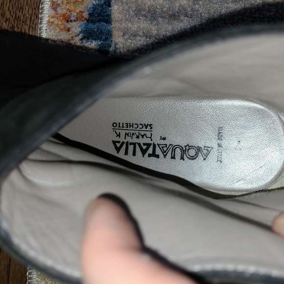 Aquatalia Suede and Leather Wedges - Picture 9 of 14